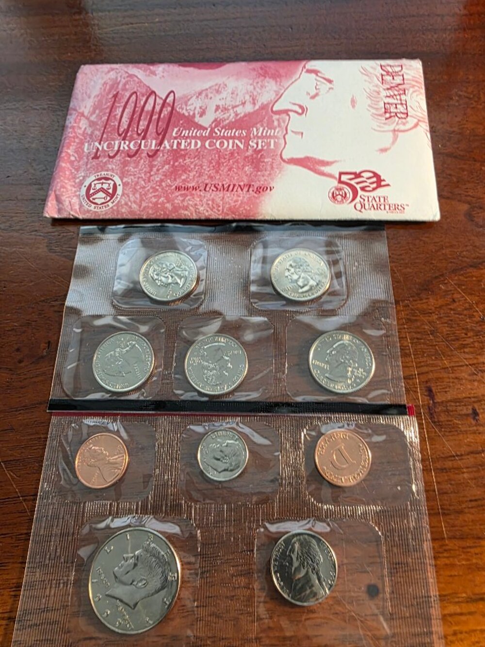 1999 UNITED STATES MINT UNCIRCULATED COIN SET
